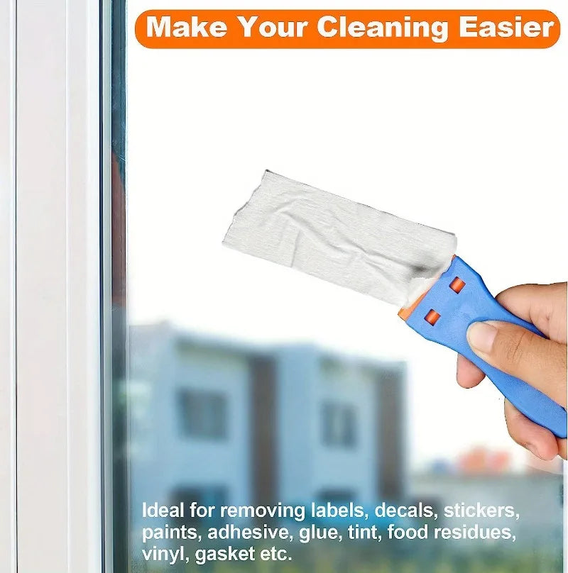 Multipurpose Sticker and Glue Removal Scraper Tool
