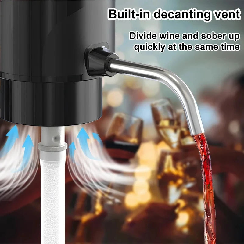 One-Touch Electric Wine Aerator and Dispenser