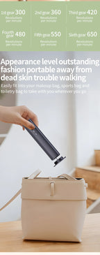 Electric Cordless Foot Callus Remover with 6 Speed Settings