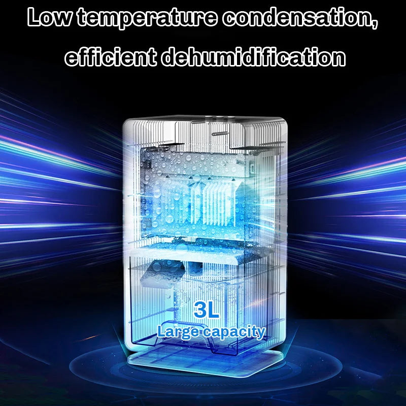 Compact Quiet Electric Dehumidifier for Home and Basement - 5