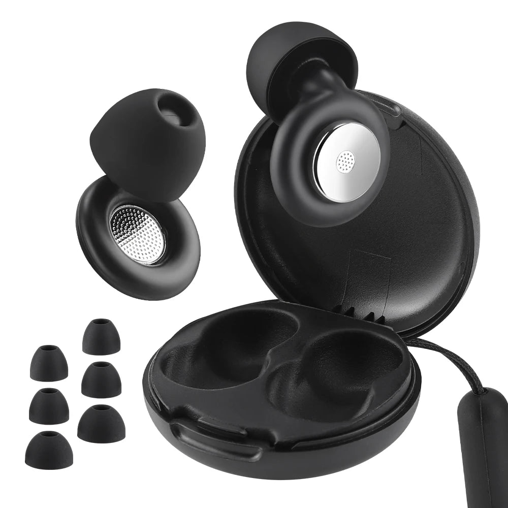 Reusable Noise Cancelling Silicone Earplugs for Sleeping - 1