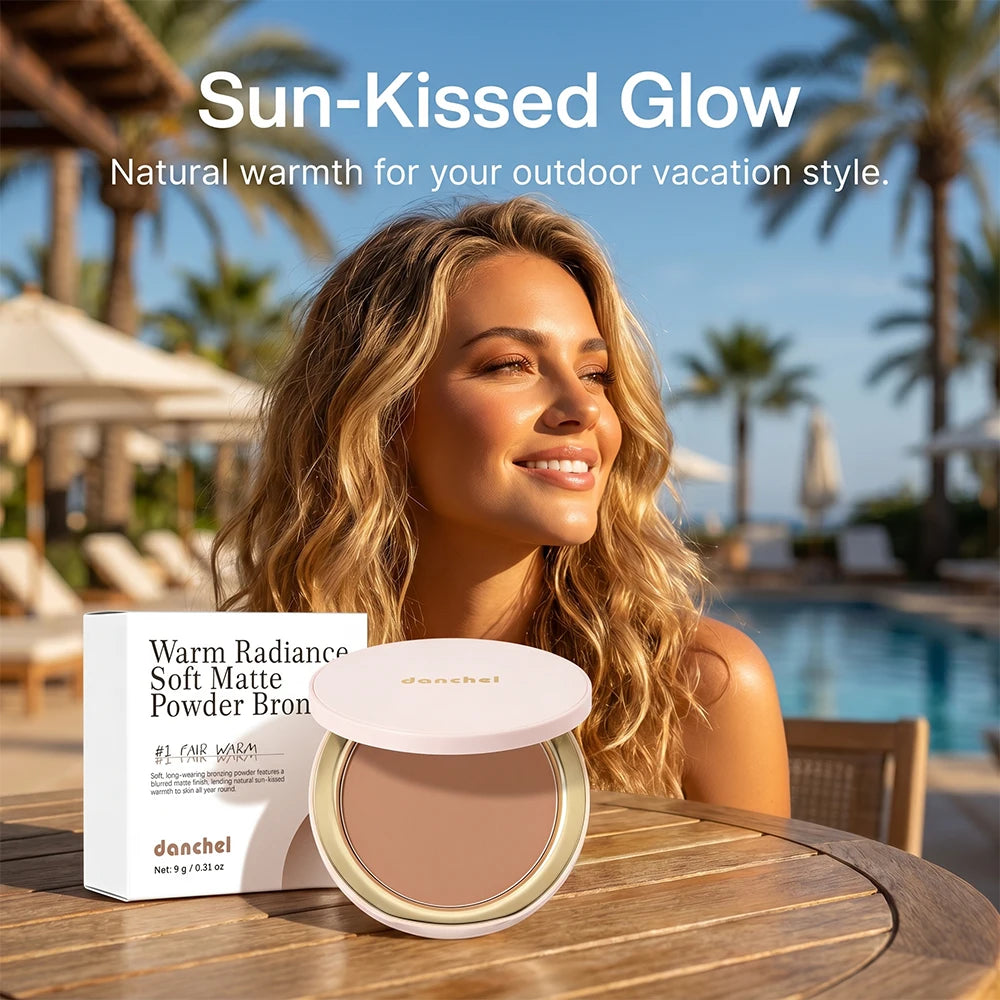 Soft Matte Bronzer Powder for Natural Face Contouring - 7