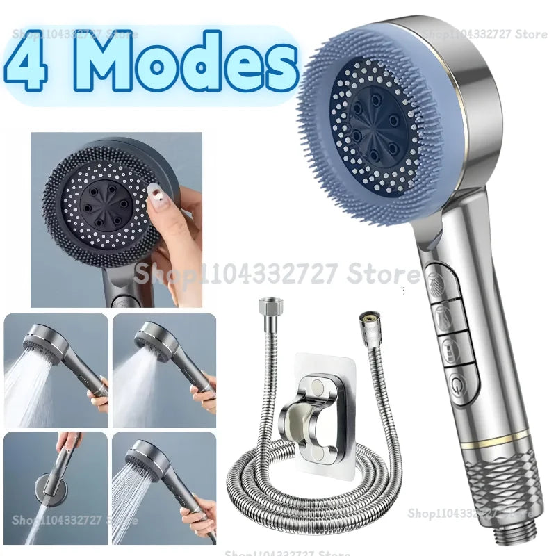 4-Mode High-Pressure Handheld Shower Head - 1