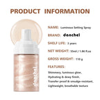 Luminous Hydrating Makeup Setting Spray for Radiant Dewy Finish