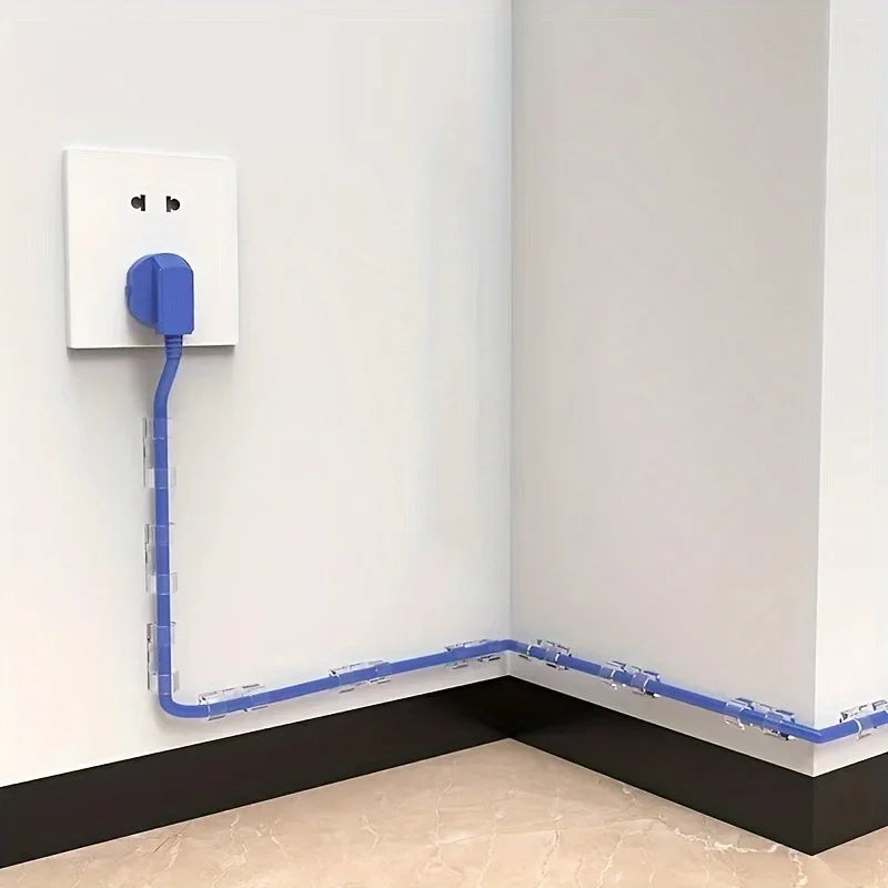 Self-Adhesive Cable Management Clips for Desk and Home