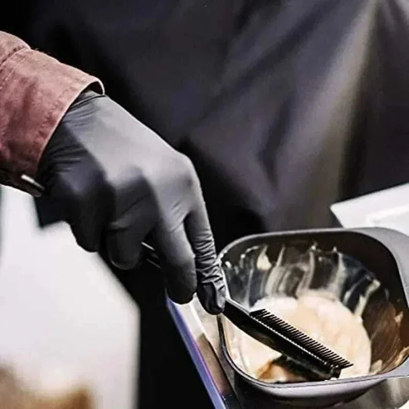 Durable Disposable Black Nitrile Gloves for Cleaning and Cooking