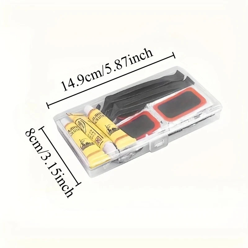 55-Piece Bicycle Tire Puncture Repair Kit