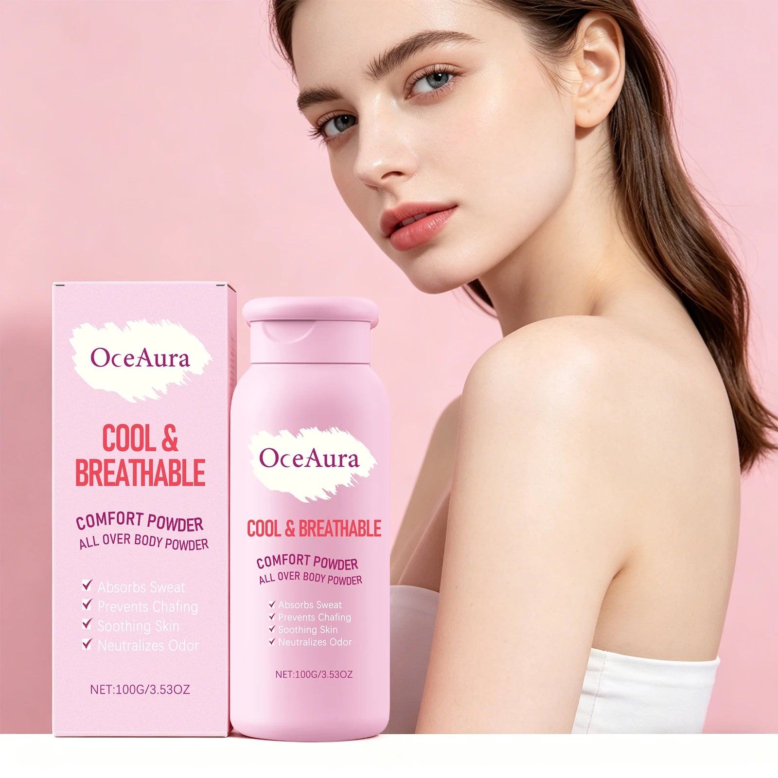 Cooling Sweat Absorbing Body Powder for Anti-Chafing Comfort - 8