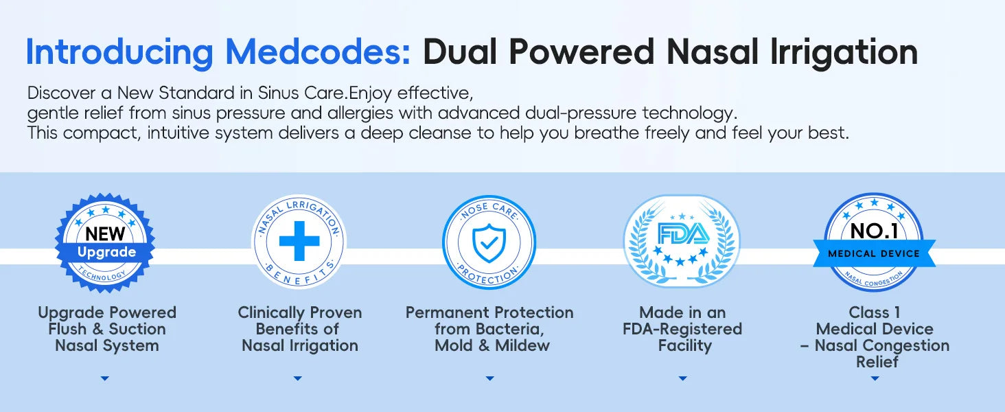 Electric Nasal Irrigation and Water Flosser Combo System - 17