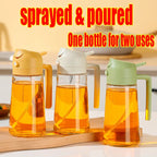 500ml Kitchen Glass Oil Spray Bottle for Cooking and Grilling
