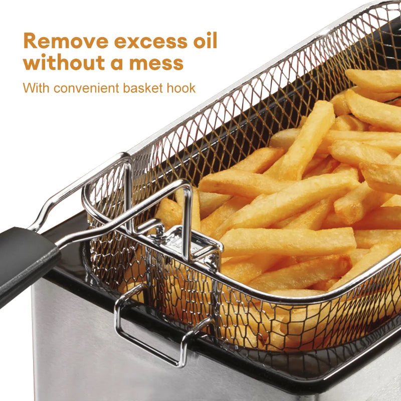 Professional Electric Countertop Deep Fryer for Crispy Snacks