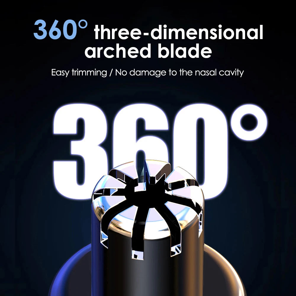 Electric USB Rechargeable Nose and Ear Hair Trimmer - 3