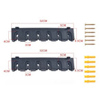 Wall Mounted Horizontal Fishing Rod Storage Rack