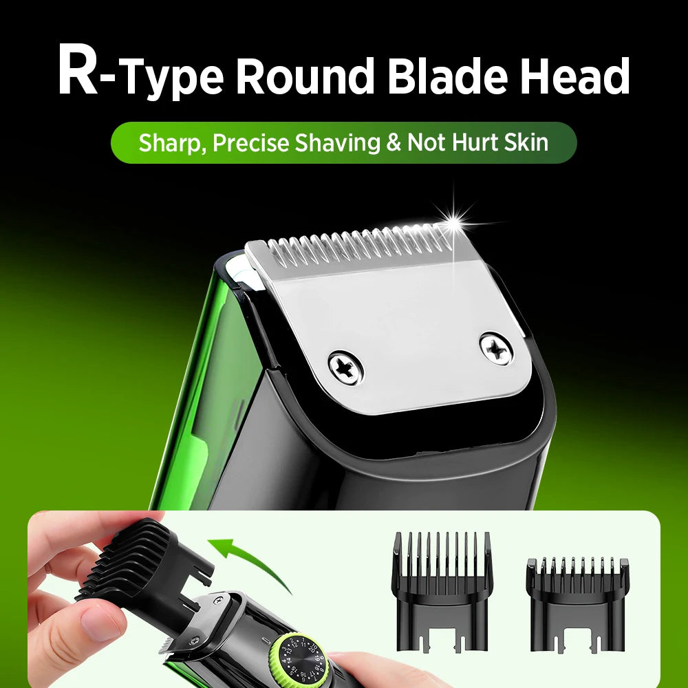 Cordless Vacuum Beard Trimmer for Men