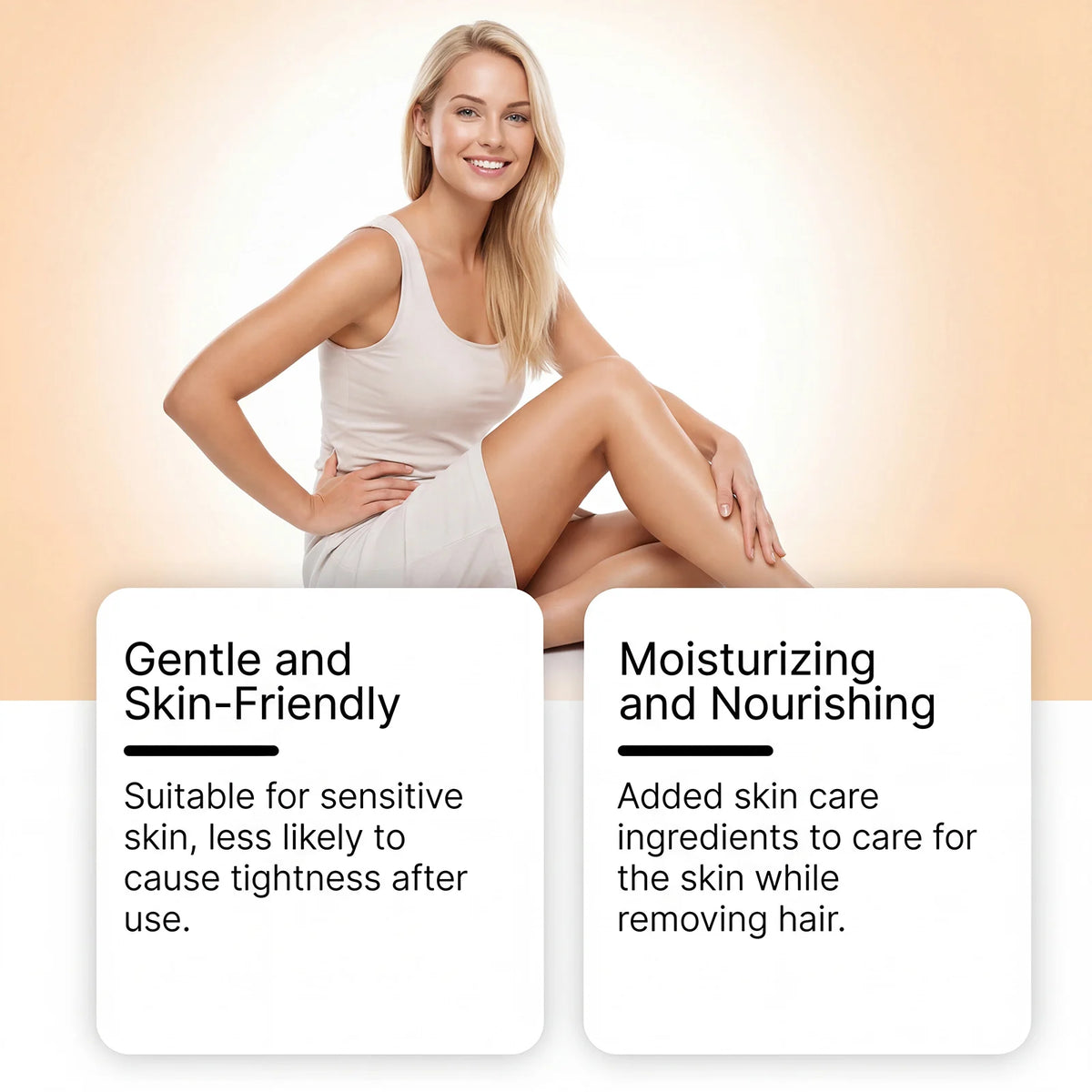 Painless Hair Removal Cream for Body and Sensitive Skin