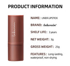 2-in-1 Waterproof Matte Lip Liner and Lipstick Crayon