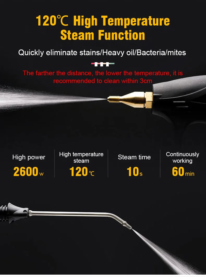 High-Temperature Steam Cleaner for Kitchen and Home - 11