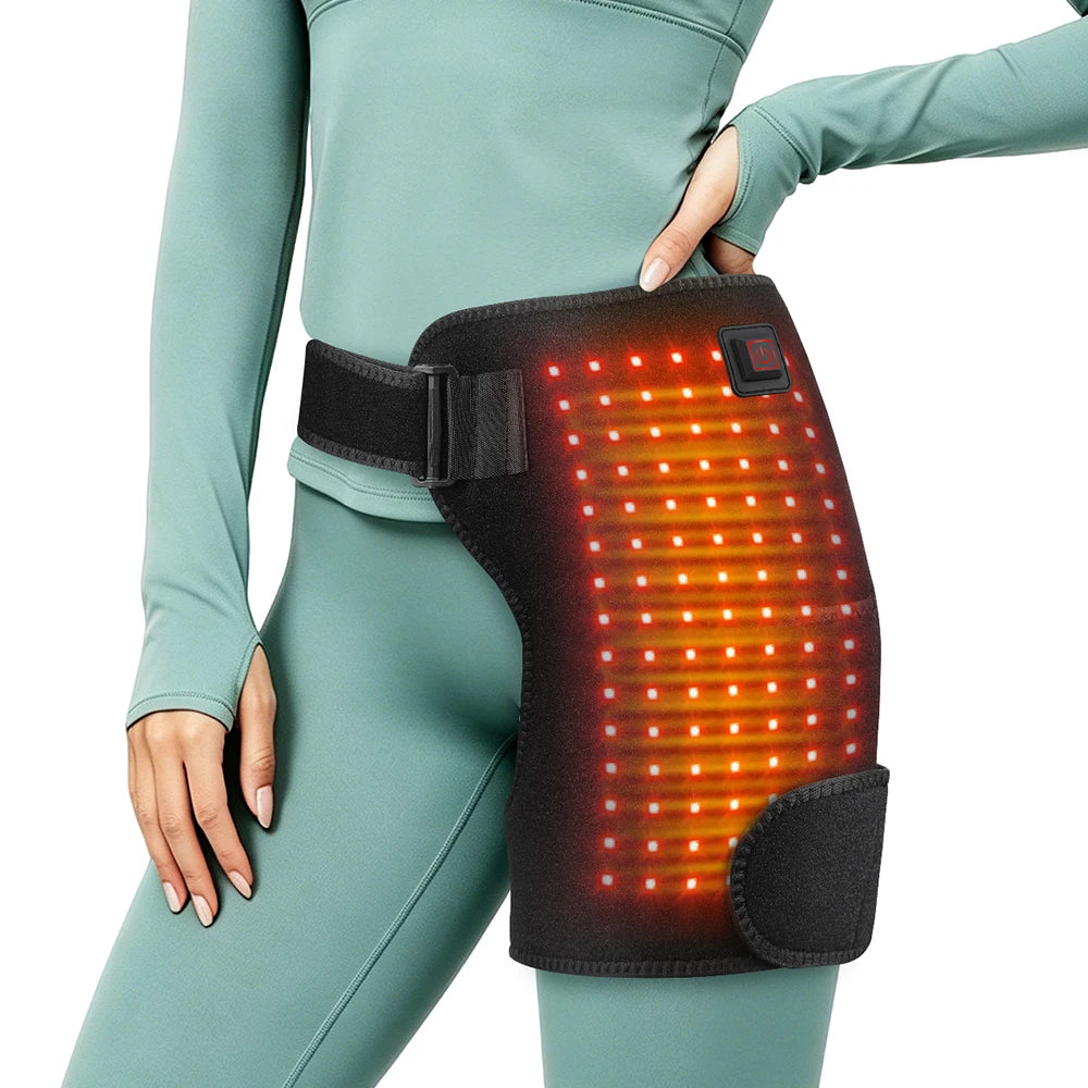 Red Light Therapy Heated Hip and Thigh Support Wrap