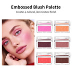 Matte Embossed Cheek Blush Palette