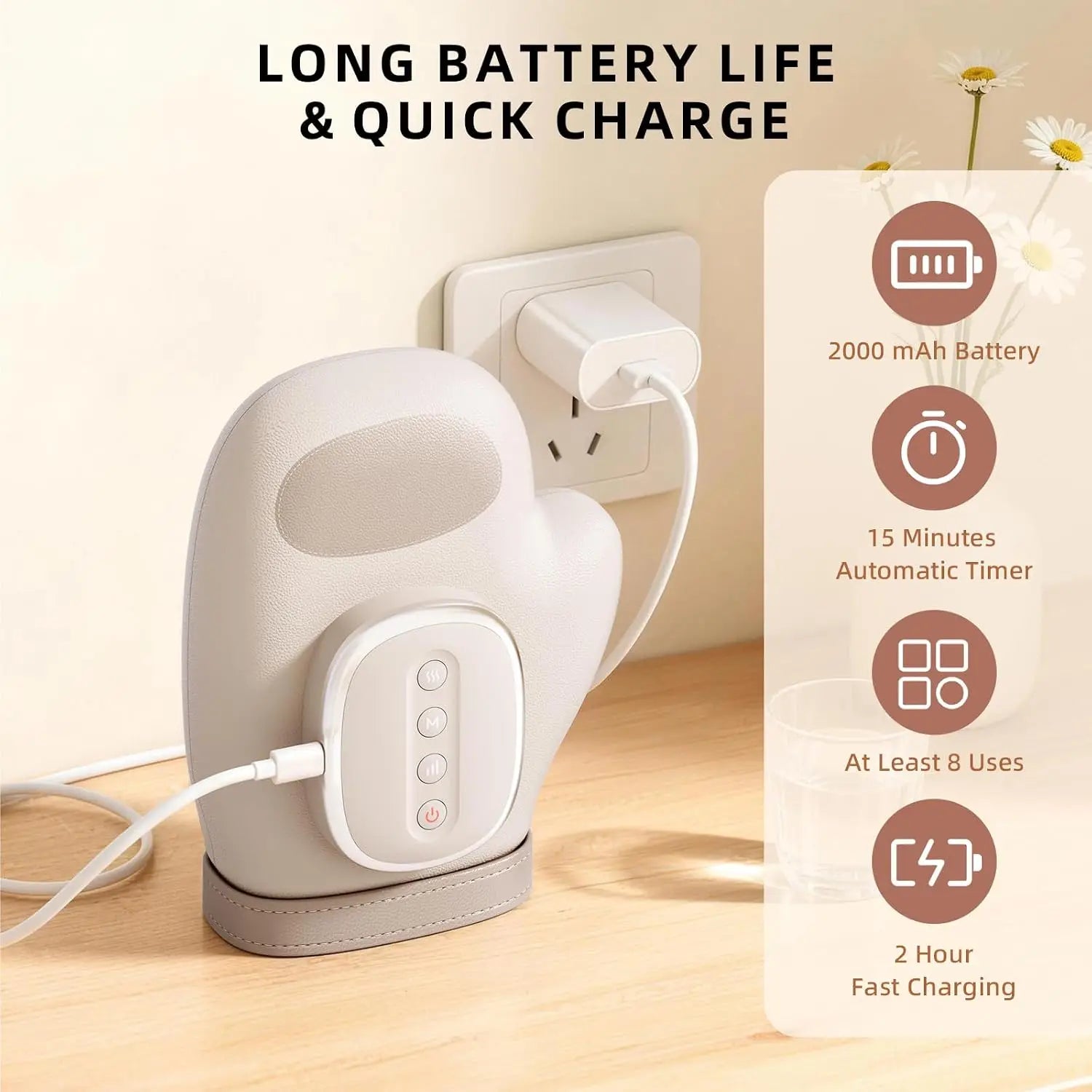 Rechargeable Hand and Wrist Massager with Heat and Air Compression - 6