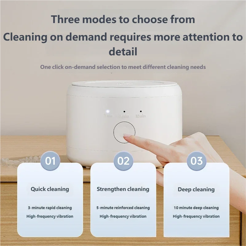 Portable Ultrasonic Denture and Retainer Cleaner