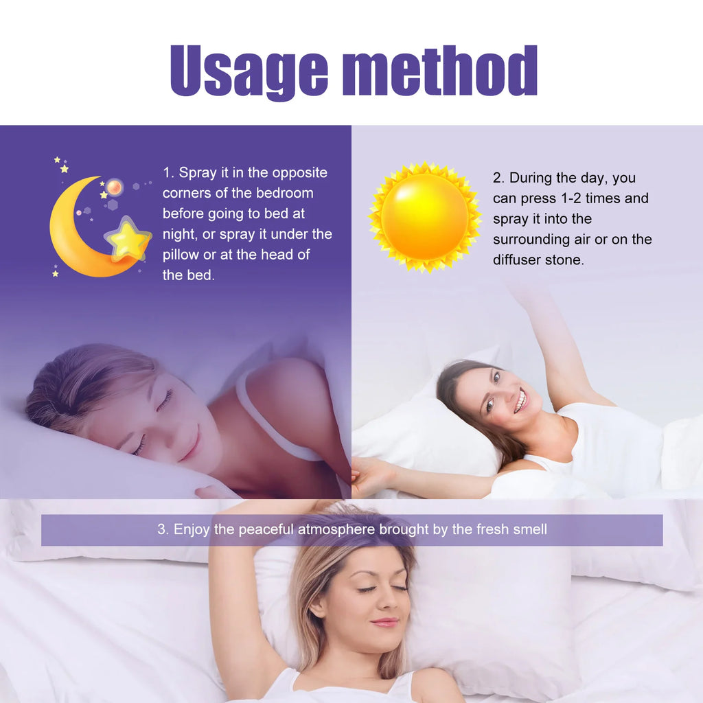 Lavender Calming Sleep Spray for Anxiety and Relaxation