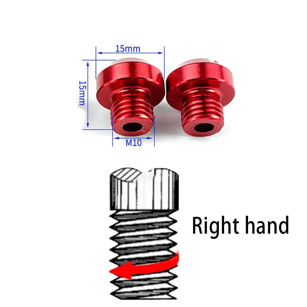 Motorcycle Mirror Hole Plug Screws for M8 and M10 Threads