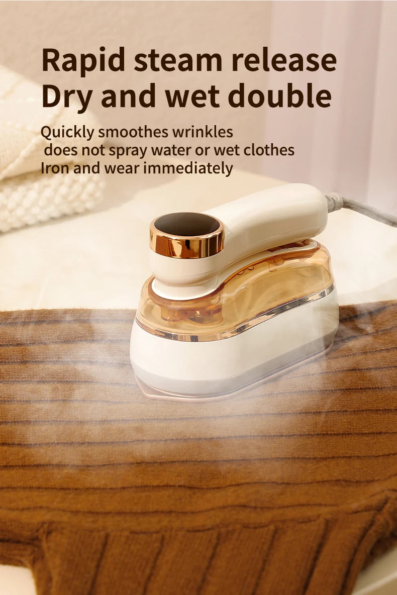 Portable Handheld Garment Steamer for Home and Travel