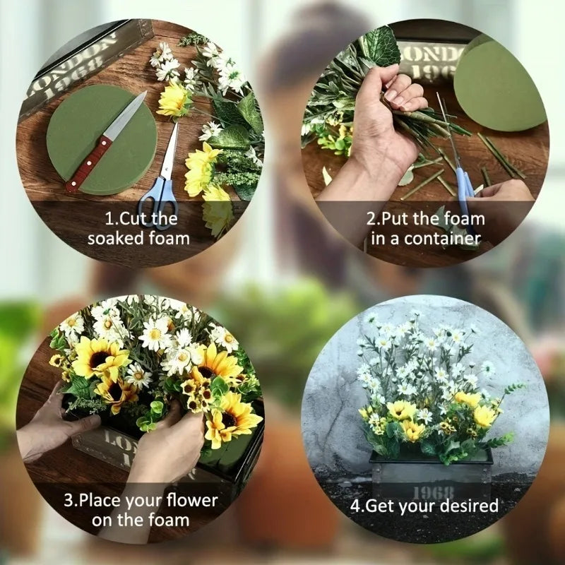 Floral Foam Blocks for Fresh and Artificial Flower Arrangements - 4