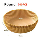 Disposable Non-Stick Air Fryer Parchment Paper Liners