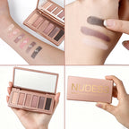 6-Color Soft Pink Neutral Eyeshadow Palette