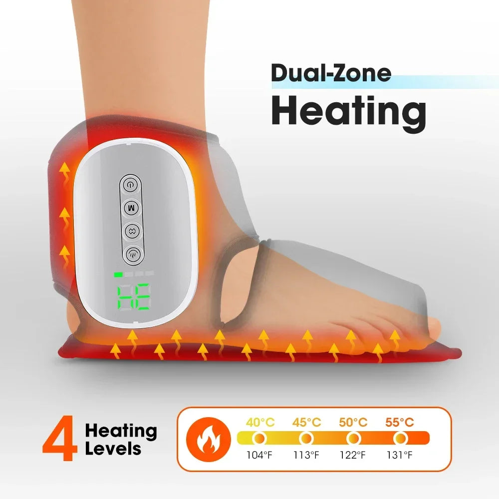 Heated Air Compression Foot and Ankle Massager - 5