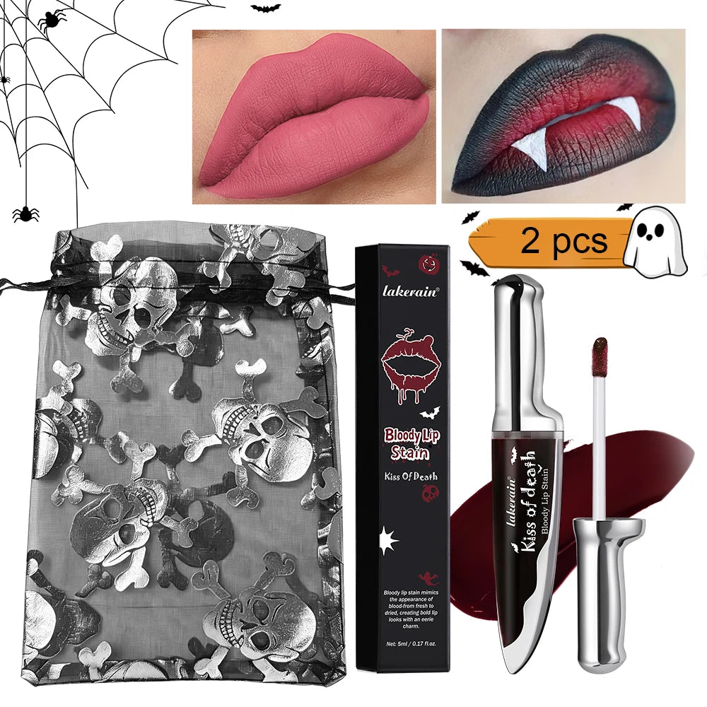 Bloody Matte Liquid Lip Stain for Halloween and Gothic Makeup - 19