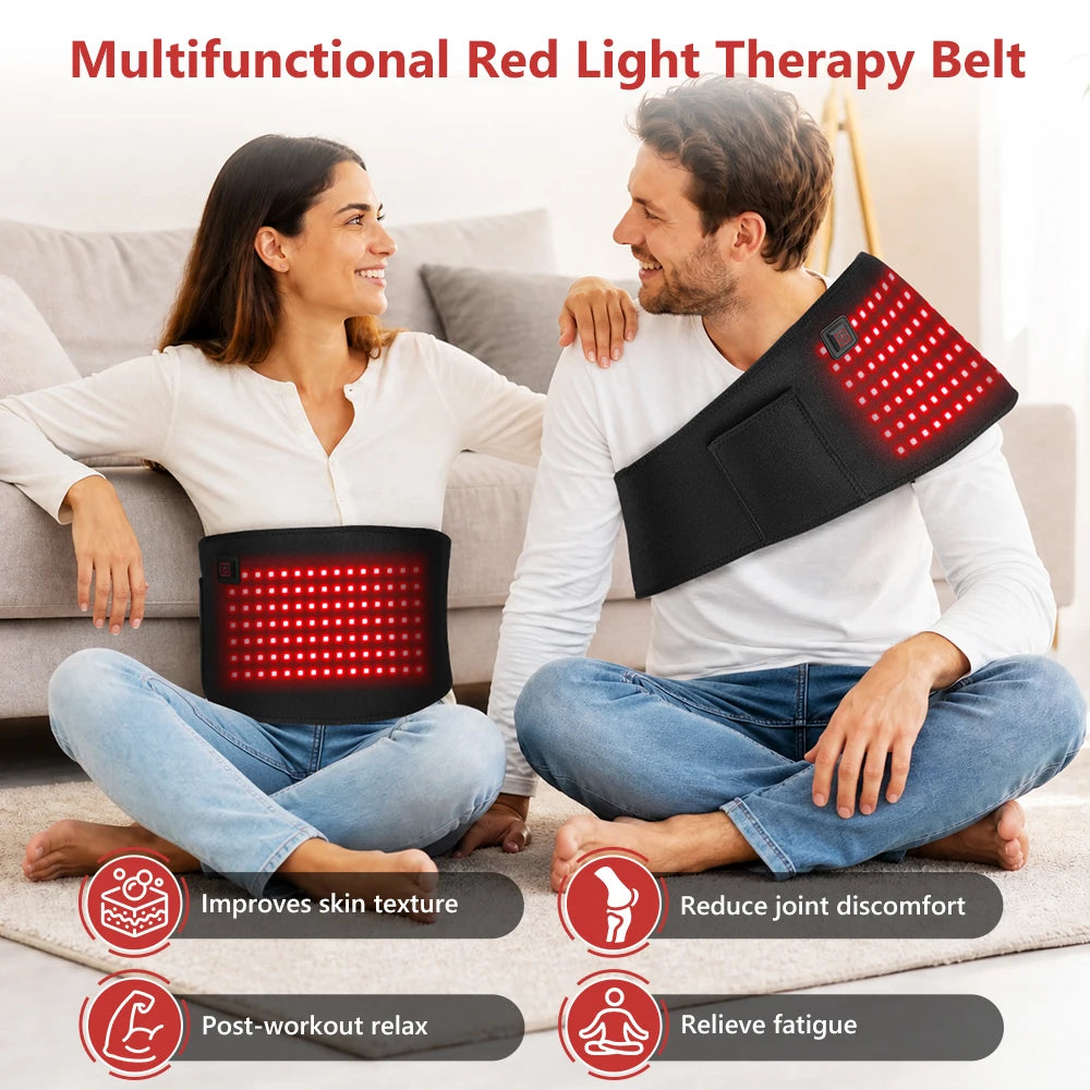 Red Light Therapy Heating Belt for Pain Relief - 12