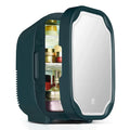 Portable Mini Skincare Fridge with LED Mirror for Home and Travel