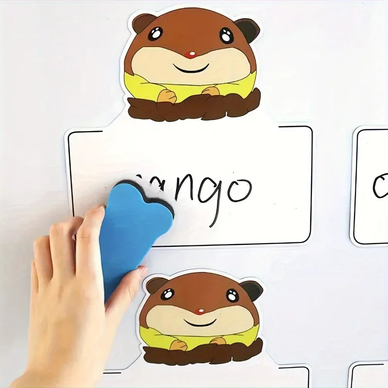 Magnetic Bone-Shaped Whiteboard Erasers for School and Office