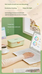 Electric Stainless Steel Portable Food Warmer Lunch Box