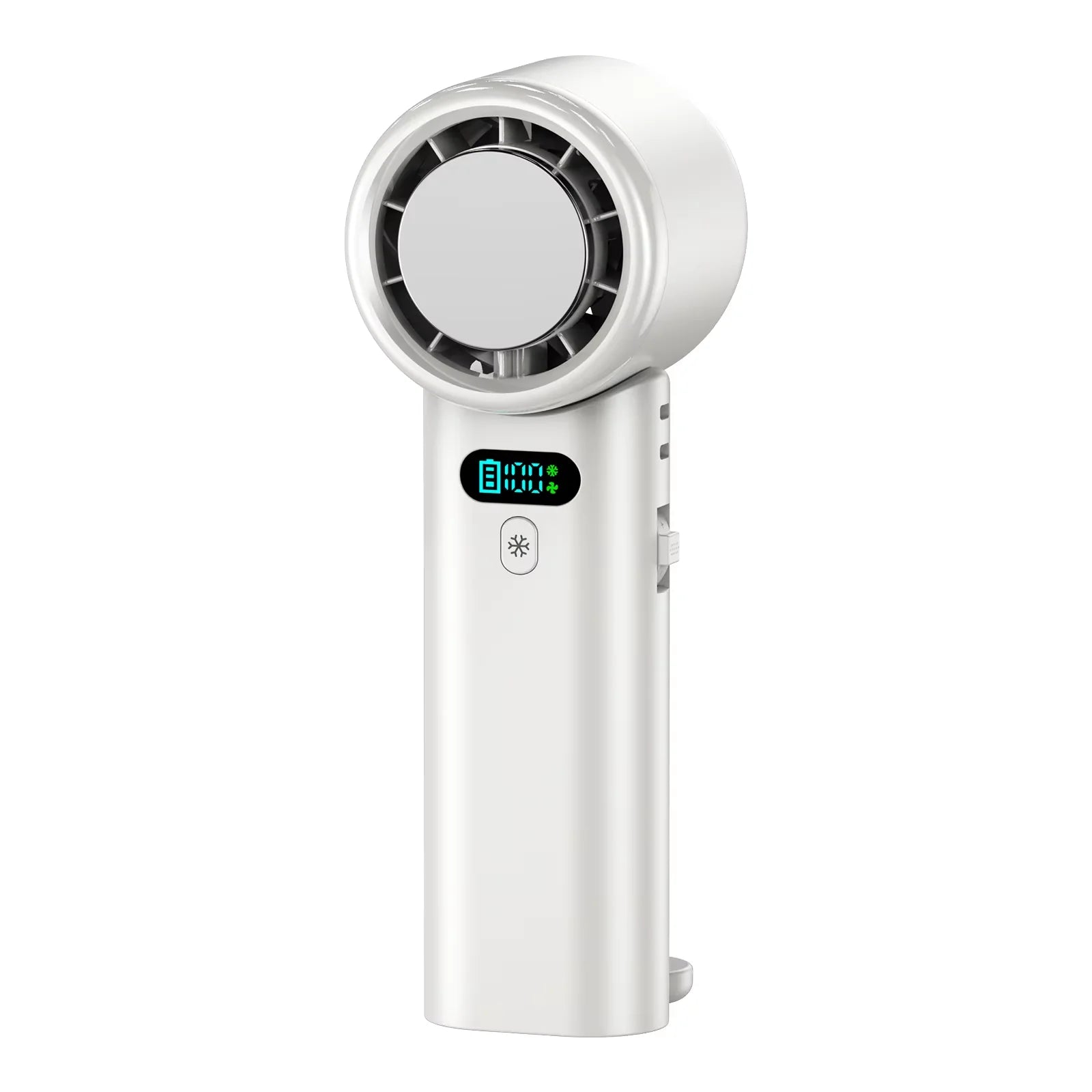 Portable Handheld Ice Cooling Fan with Adjustable Speed - 21