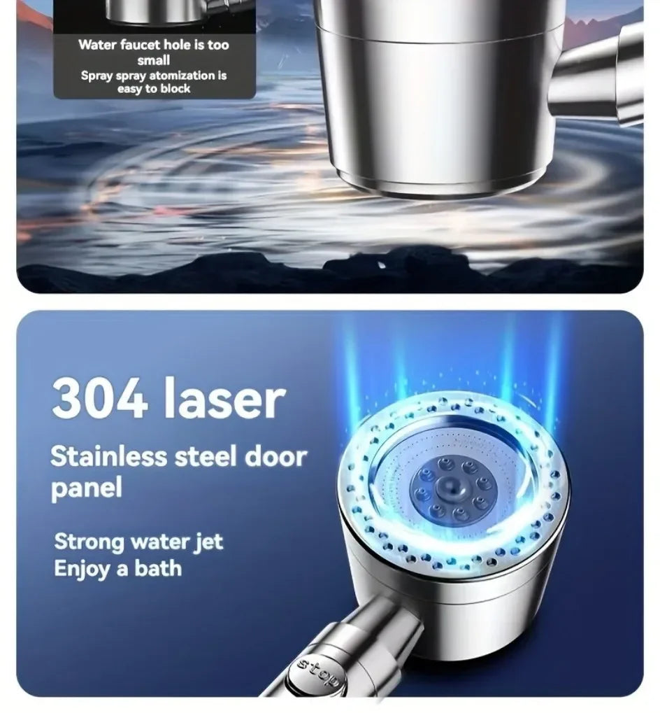 5-Mode High-Pressure Water Saving Shower Head