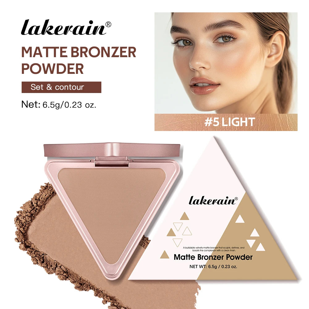 Matte Bronzer Powder for Face Contouring