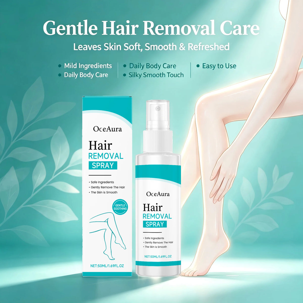 Painless Body Hair Removal Spray