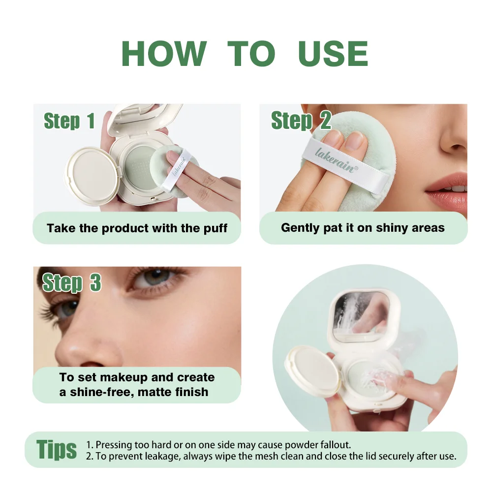 Instant Matte Loose Setting Powder for Shine-Free Makeup