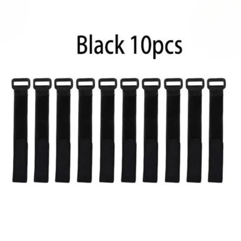 Reusable Fishing Rod Tie Straps for Organized Gear (10 Pack) - 9