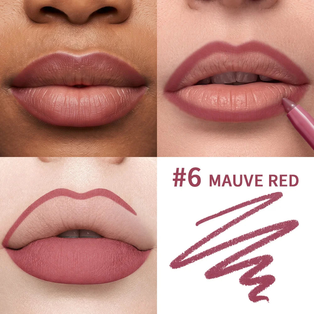Waterproof Long-Lasting Matte Lip Liner Pencil - 3