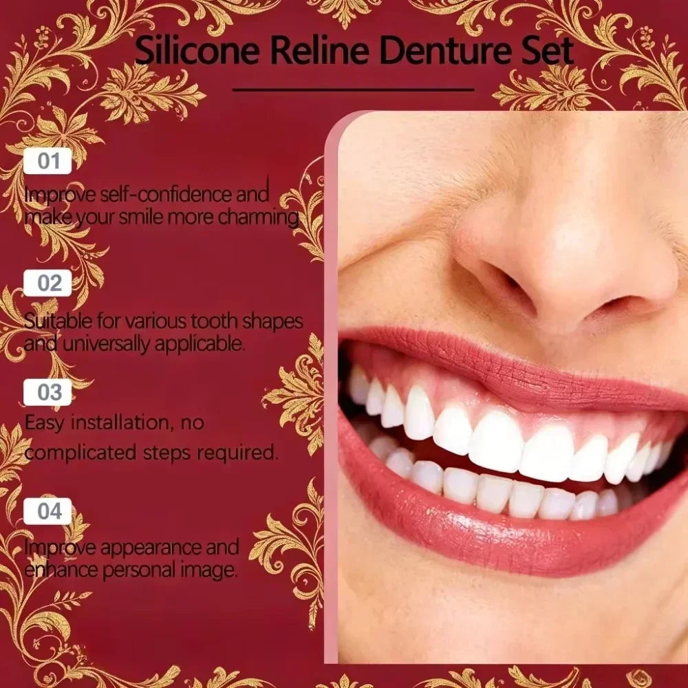 Full Mouth Silicone Denture Set for Adults