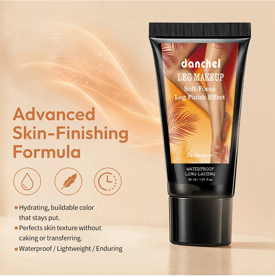 Waterproof Leg Foundation Body Concealer with Application Glove
