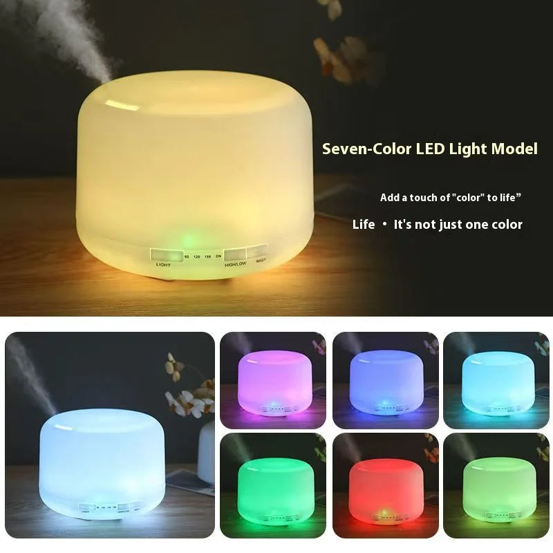 500ml Aromatherapy Essential Oil Diffuser with LED Night Light - 2