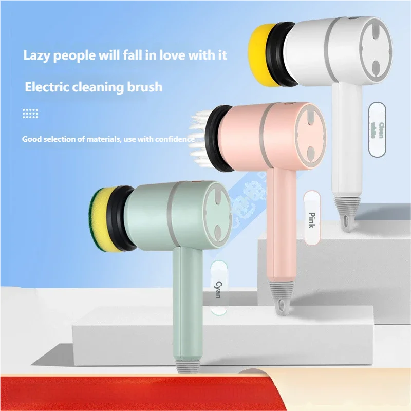 Wireless Electric Handheld Cleaning Brush for Home