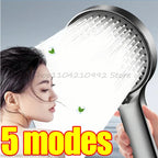 5-Mode Adjustable Handheld Water-Saving Shower Head
