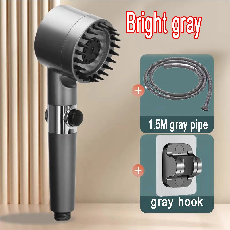 4-Mode High-Pressure Handheld Filtered Shower Head